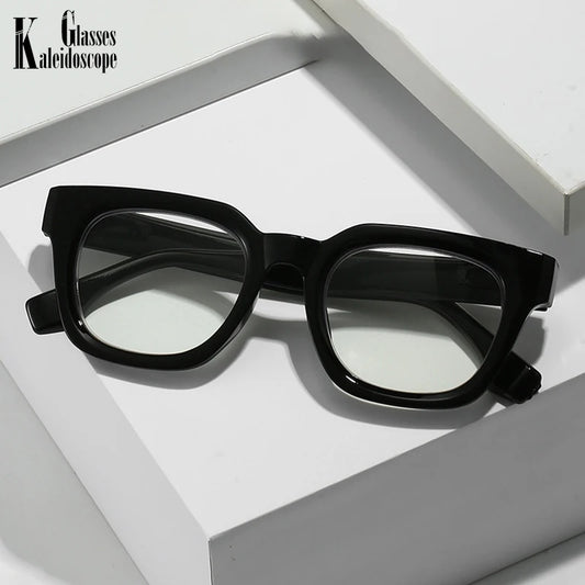 2024 New TR90 Rectangle Black Frame Reading Glasses Ultralight Anti Blue Light Presbyopic Glasses Eyewear Readers